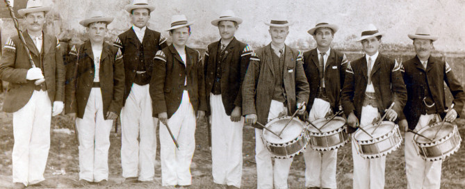 Der 1. Großenritter Spielmannszug im Gründungsjahr 1908