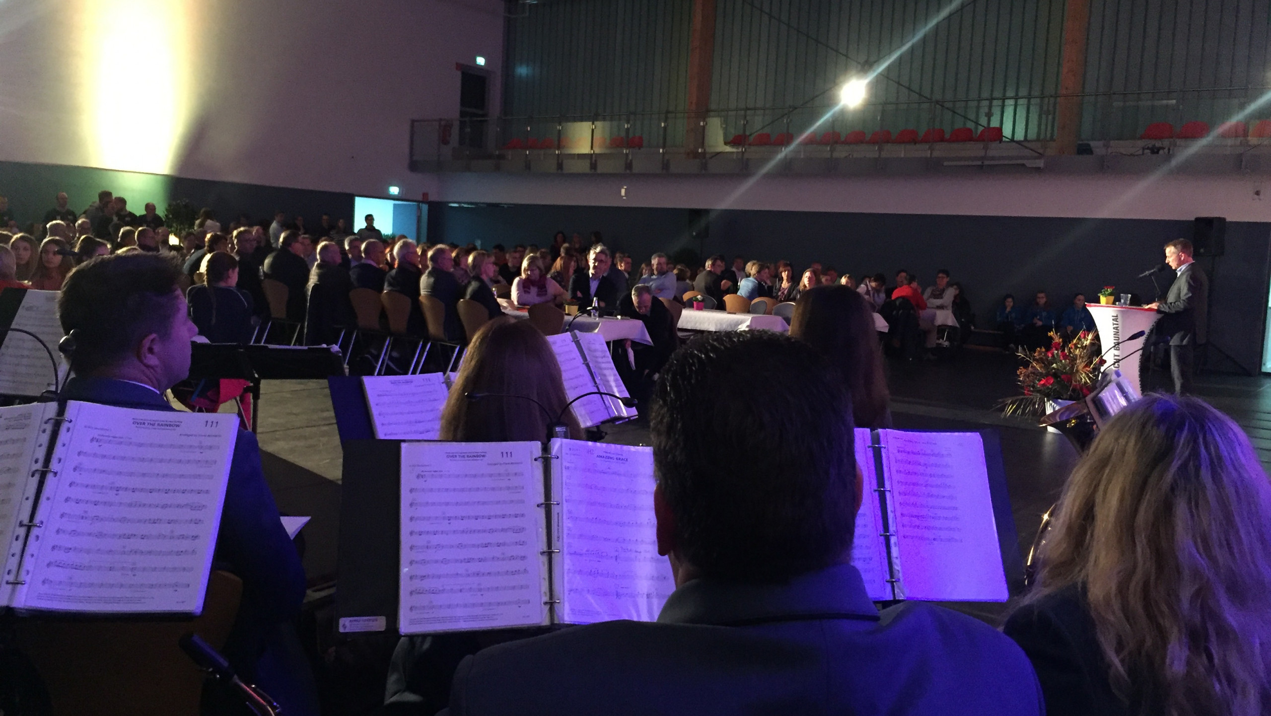 Neujahrsempfang des GSV Eintracht Baunatal, umrahmt vom GSV-Musikzug