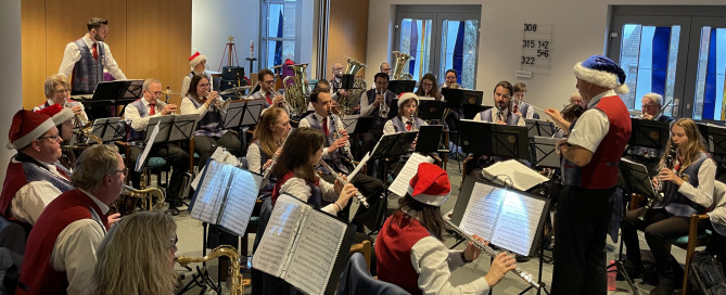 Das Weihnachtskonzert des Großenritter Musikzugs im Gertrudenstift, am 17.12.2023.