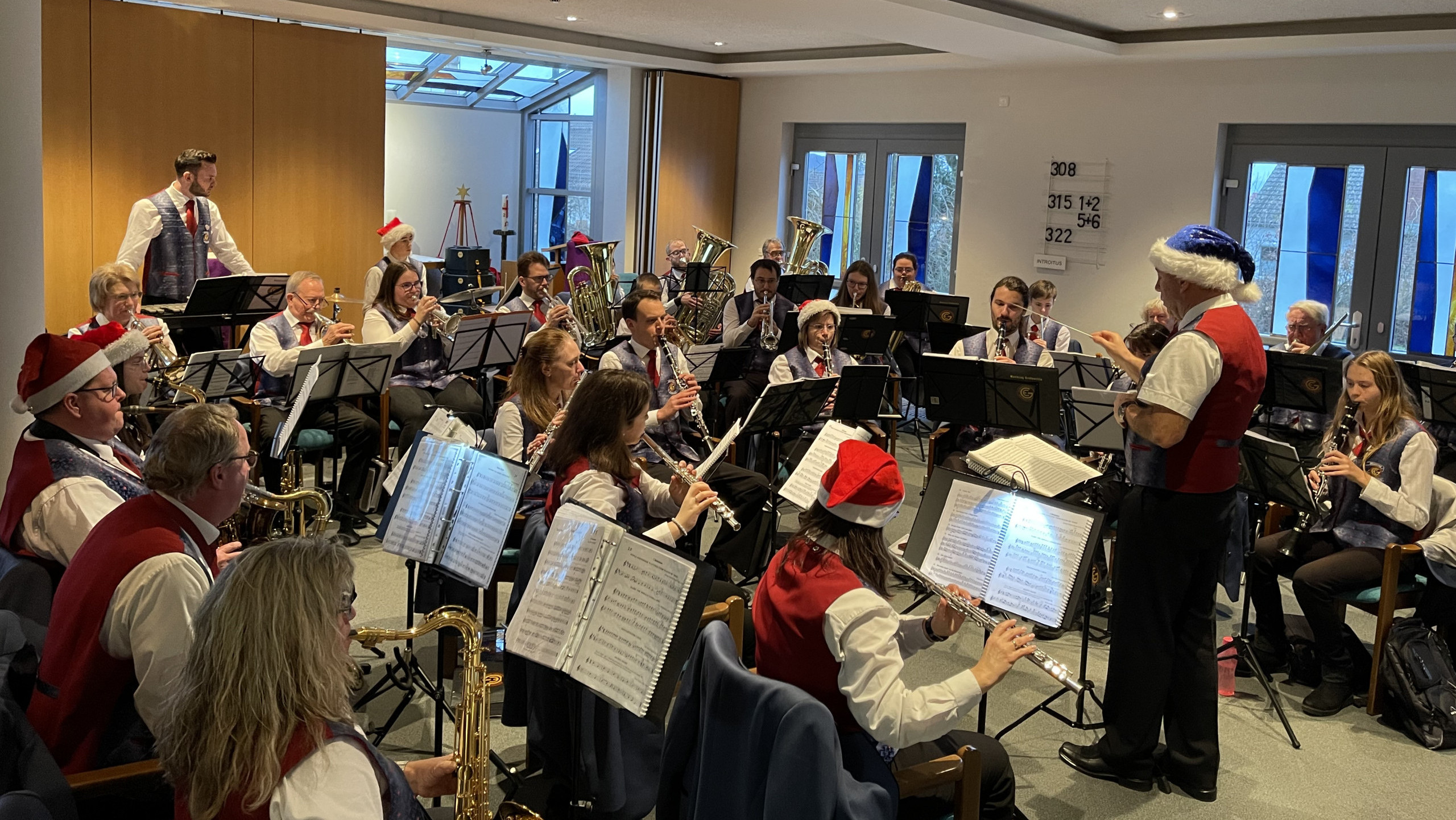 Das Weihnachtskonzert des Großenritter Musikzugs im Gertrudenstift, am 17.12.2023.