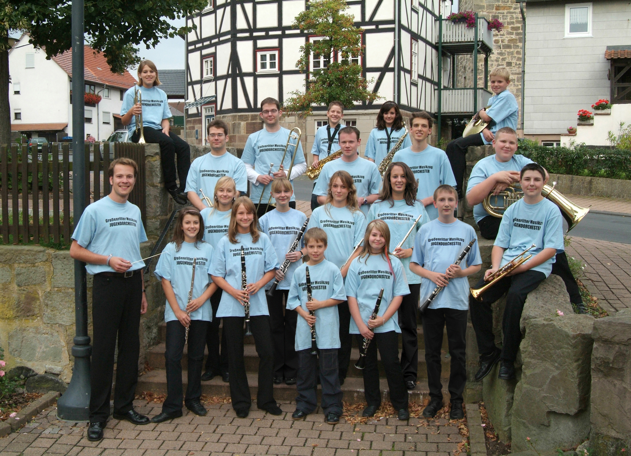100 Jahre Musikzug Großenritte, 2008. Seit 2005 gehört das Jugendorchester fest dazu.