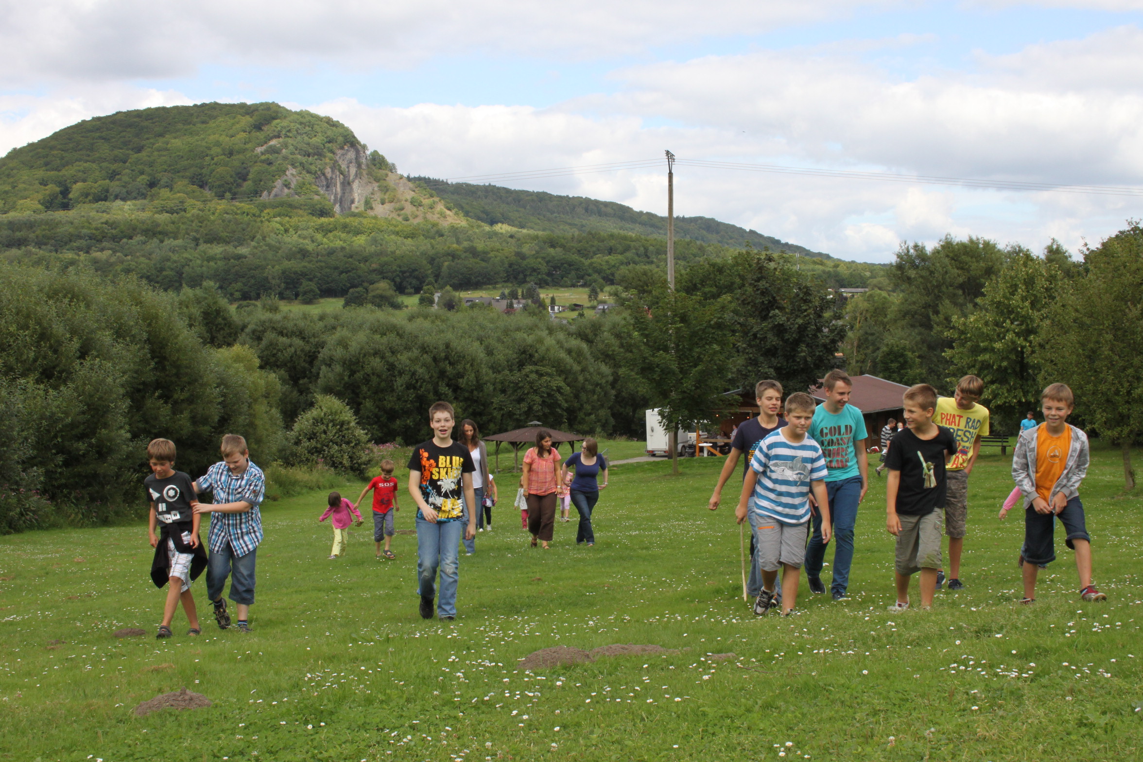 Sommerfest des Musikzugs 2012 (in Elgershausen), mit jeder Menge Spaß und Spielen für den Nachwuchs.