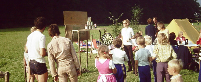 1972 - Sommerfest vor dem Großenritter Wald, auch mit Programm für die jüngsten Gäste