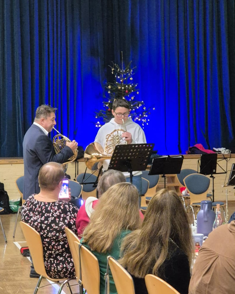 Auftritte vom Instrumental-Nachwuchs des Musikzugs, bei der Weihnachtsfeier Auftritte vom Instrumental-Nachwuchs des Musikzugs, bei der Weihnachtsfeier